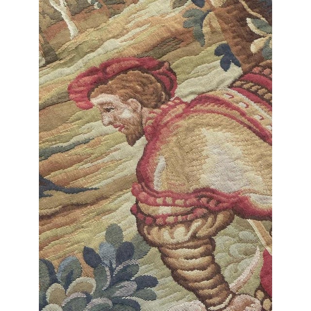 Textile Vintage French Aubusson Style Jacquard Tapestry, 1970s For Sale - Image 7 of 18