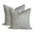 Vera // Eau De Nil by Lauren Servati Textiles Pillows - A Pair For Sale