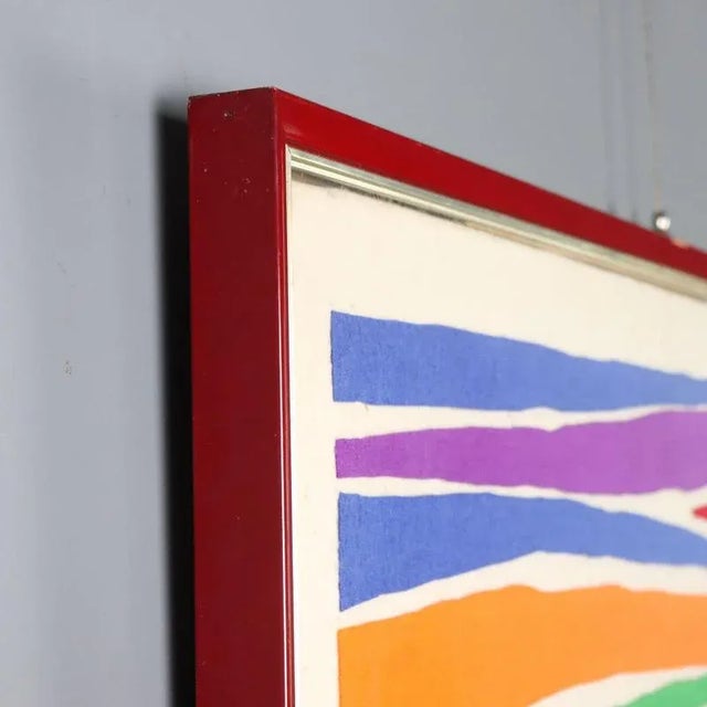 Piero Dorazio, Collage, Felt Fragments on Panel, Framed For Sale - Image 8 of 11