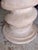 Contemporary 1970s Michael Taylor Style Plaster Pedestal Dining Table With 1/2” Glass Top For Sale - Image 3 of 7