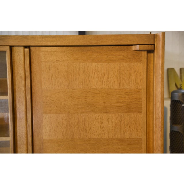 Guillerme et Chambron Display Cabinet by Guillerme et Chambron with Ceramic Handles by Danikowski for Votre Maison, 1960s For Sale - Image 4 of 17