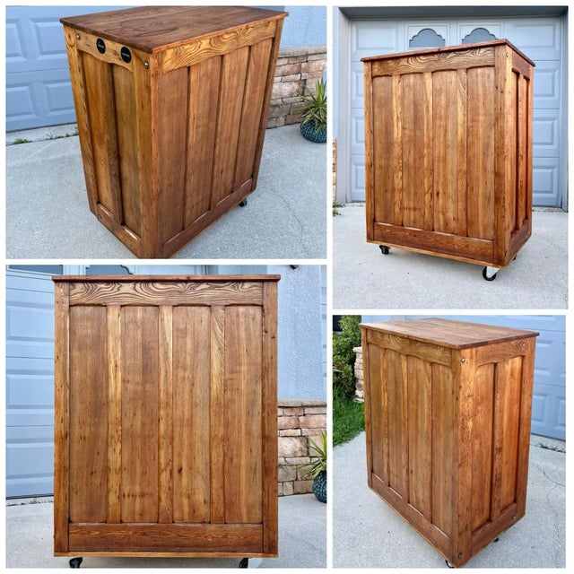 Printer Press Flat-File Drawer Chest With Letter-Blocks | by Hamilton Mfg Co For Sale - Image 11 of 12