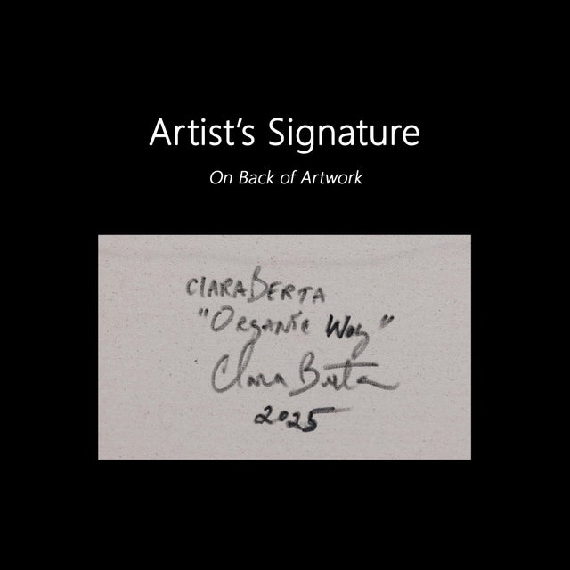 Organic Way - Minimalist Blush and Blue Tone Modern Abstract Painting Original Artwork by Clara Berta For Sale - Image 9 of 9