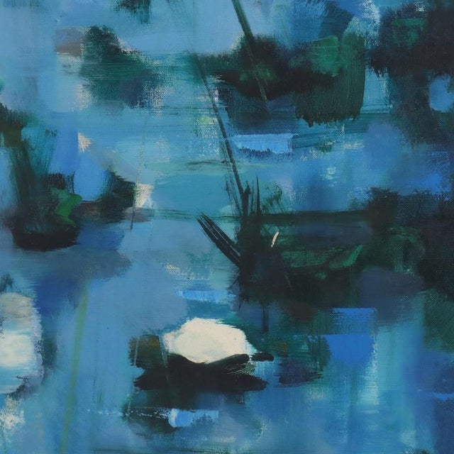 Mid 20th Century Renato Borsato, Modern Painting, 1957, Oil on Canvas For Sale - Image 5 of 12