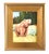 2020s Brown Bear in Forest Landscape Painting Including the Antiqued Gold Wood Frame For Sale - Image 5 of 7