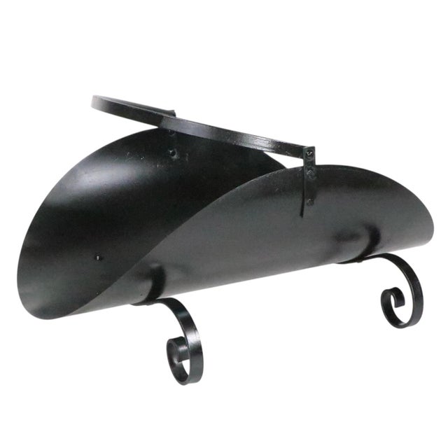 Mid 20th Century Metal Firewood Log Holder For Sale In New York - Image 6 of 10