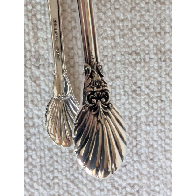 Metal 1940s Lunt "American Victorian" Sterling Silver Sugar Tongs For Sale - Image 7 of 11