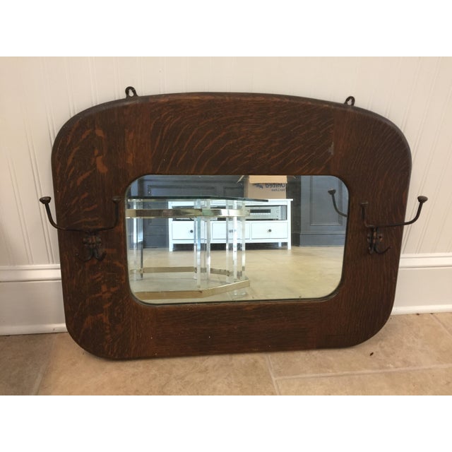 Antique Mirror & Coat HooksFinal Markdown Chairish