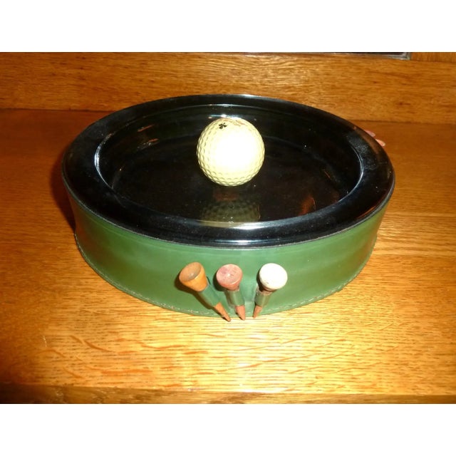 Vintage Golf Penfold Leather Ashtray With Tees For Sale - Image 9 of 12