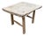 Andrianna Shamaris Bleached Teak Wood Stool or Side Table For Sale