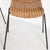 Superb set of four wicker and blackened iron chairs from the 1970s. Very elegant and comfortable, they are also in good...