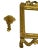 Miniature Giltwood Mirrors and Consoles Set, Set of 6 For Sale - Image 3 of 11