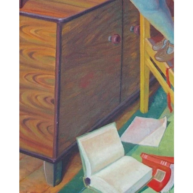 Soviet Children Portrait Painting, Ukrainian Artist, 1962 105-86 For Sale - Image 4 of 6