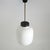 Chandelier in White Opaline Glass and Brass, 1950s For Sale - Image 4 of 14