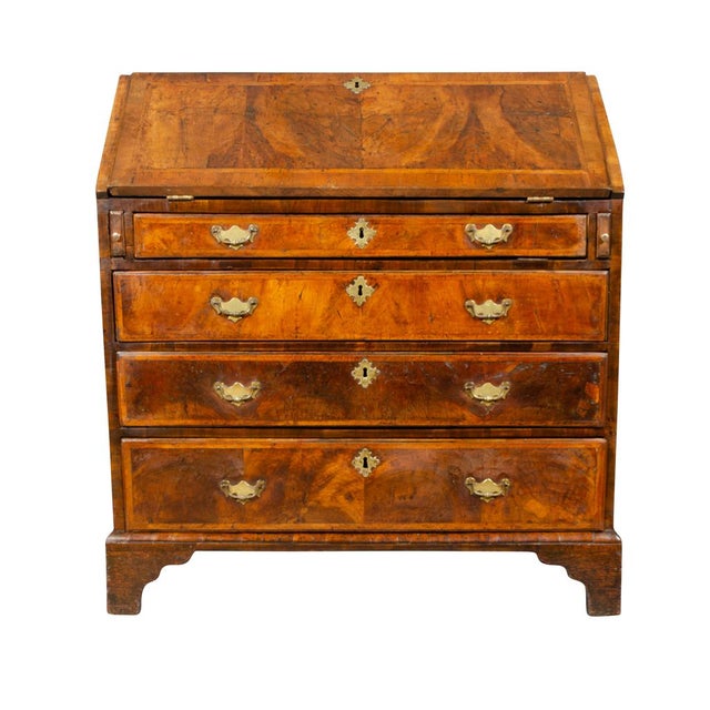 George II Walnut Slant Lid Desk For Sale - Image 13 of 13