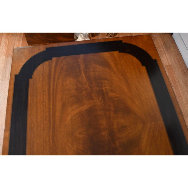 1980s Maitland Smith Regency Style Mahogany Banded Rosewood Pair Side Tables / End Tables For Sale - Image 15 of 18