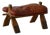 20th Century Dark Red Moroccan Camel Saddle Footstool, North Africa, 1940s For Sale