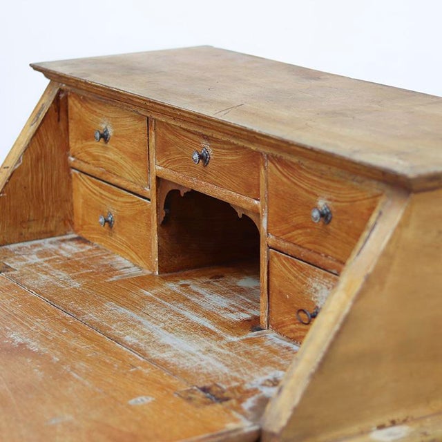 Rustic Farmhouse Painted Secretaire For Sale - Image 14 of 16