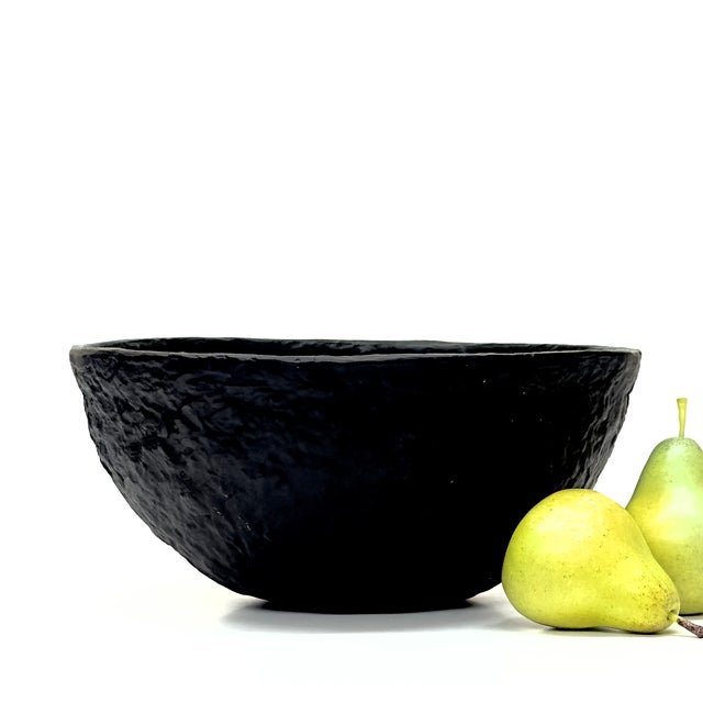 Black ceramic bowl. This is a stunning SVÄRTAN Ikea decorative black bowl. This beautiful and rare limited-edition piece...