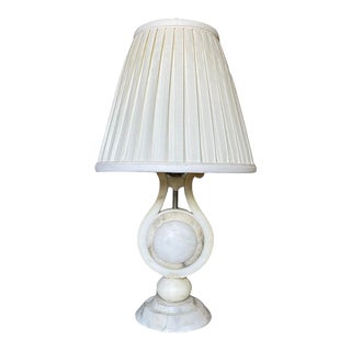 1960s Circular Alabaster Lamp For Sale