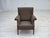 1960s, Danish armchair. Grey furniture wool, ash wood legs, springs in the seat. Chair was reupholstered by craftsman...