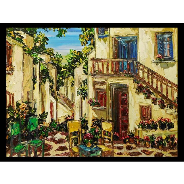 Impressionist Maya Eventov Untitled Oil Canvas With Beautiful Custom Frame Me040908-03 For Sale - Image 3 of 9