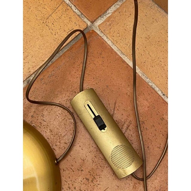 Gold Metal Floor Lamp by Mauro Marzello, 1980s For Sale - Image 13 of 15