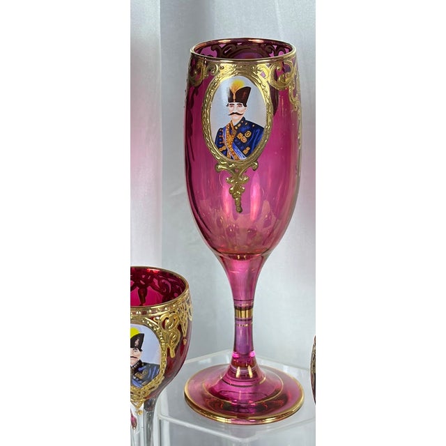Mid 20th Century Persian Champagne and Cordial - Set of 12 For Sale - Image 9 of 13