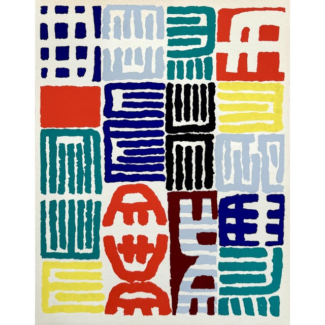 Giuseppe Capogrossi, Characters, Lithograph and Stencil, 1958 For Sale - Image 6 of 6
