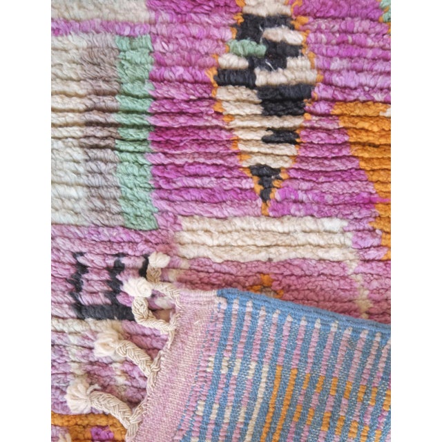 Purple Moroccan Runner Rug - 10.8 X 2.3 Ft For Sale In Cleveland - Image 6 of 8