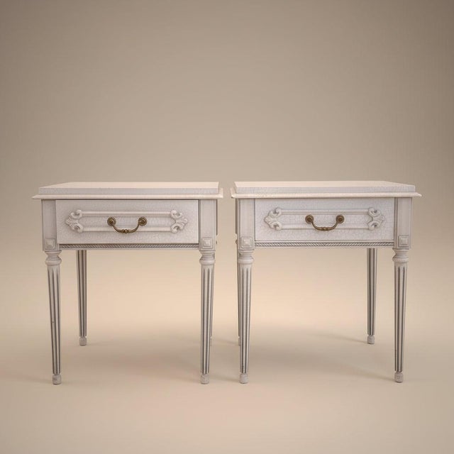 Louis XVI French Bedside Tables, 1970s, Set of 2 For Sale - Image 16 of 16