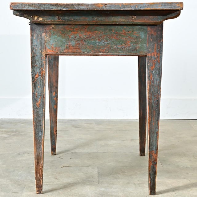 Swedish Painted Pine Desk Circa 1827 For Sale - Image 9 of 12