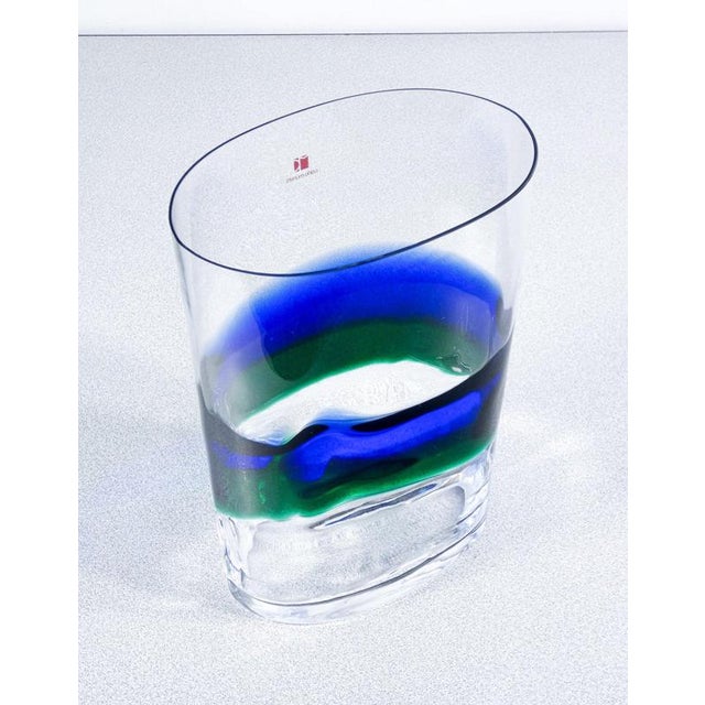 Brown Polychrome Blown Glass Vase by Carlo Moretti For Sale - Image 8 of 18