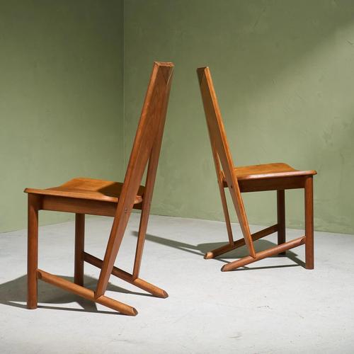 Dining Chairs by Søren Nissen and Ebbe Gehl for Seltz, France, 1980, Set of 4 For Sale - Image 6 of 11