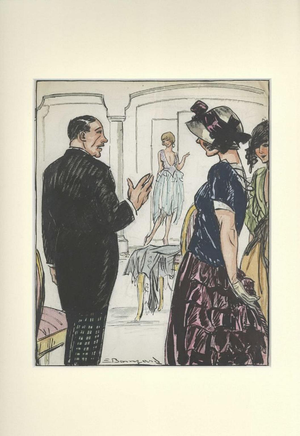 Luigi Bompard, Party, Mixed Media on Paper
