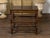 Brown English 19th Century Oak Bobbin Leg Table with Single Drawer and Cross Stretcher For Sale - Image 8 of 12