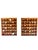 A charming pair of vintage shadow boxes showcasing meticulously arranged natural seashell collections. Each wooden display...
