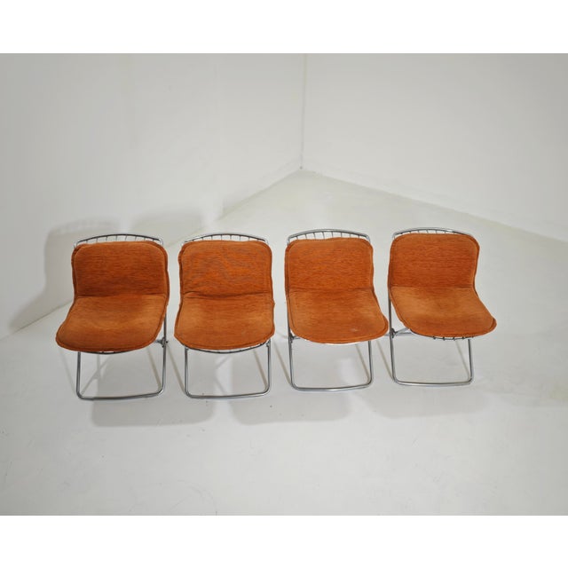 Metal Mid-Century Modern Chairs by Gastone Rinaldi for Rima, Italy 1970s, Set of 4 For Sale - Image 7 of 18
