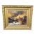 Antique European Winter Church Landscape Oil Painting in Gilt Frame, C. 1890 For Sale
