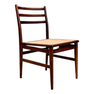 Chair in Rosewood & Cane, Alexandre Rapoport, 1960s For Sale