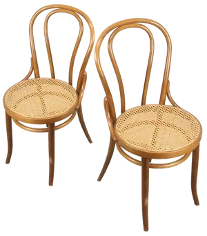 Vintage No. 18 Dining Chairs attributed to Michael Thonet for Thonet, Set of 2