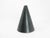 Contemporary Vintage Victor Carranza for Mikasa Metallic Gunmetal Gray Cone Vase For Sale - Image 3 of 11