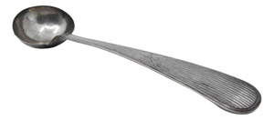 Silver Soup Ladle with Caninha-Style Grooves