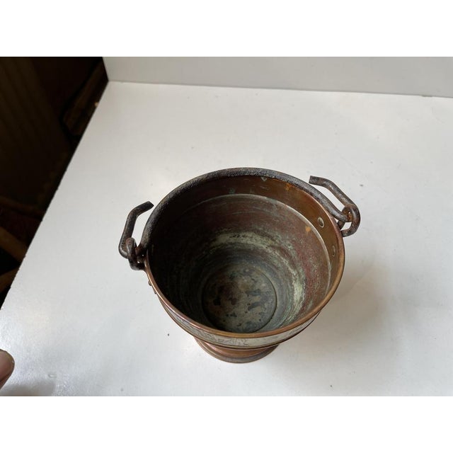Vintage Swiss Mechanical Music Copper Bucket by Stockli Netstal, 1960s For Sale - Image 6 of 9
