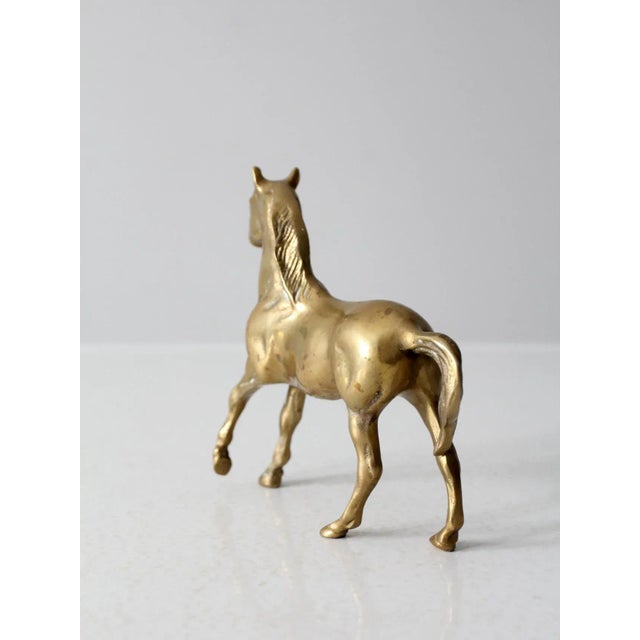 Mid-Century Brass Horse For Sale - Image 4 of 7