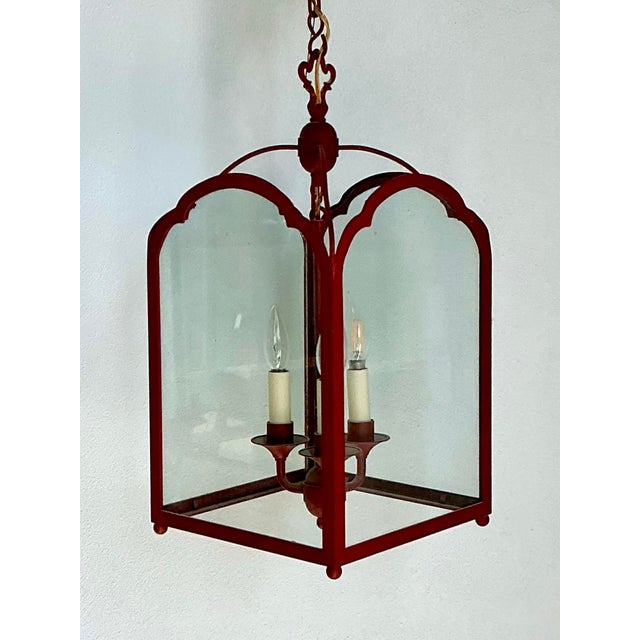 Metal Vintage Vaughan Georgian Three Arm Lantern For Sale - Image 7 of 12