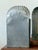 A set of three antique primitive tin wall sconces with beautifully simple hand-formed construction and scalloped arched...