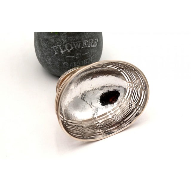 Oval Silver Candy Box For Sale - Image 4 of 7