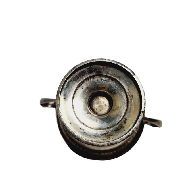 Art Deco Silver Sugar Bowl, 1950s For Sale - Image 4 of 9