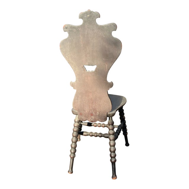 Late 19th Century Antique Gothic Medieval Wood Carved Face Chair For Sale - Image 4 of 11